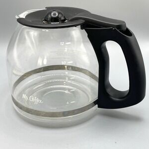 Mr. Coffee 12 Cup Glass Flip Lid Carafe Pot‎ Replacement Ergonomic Handle